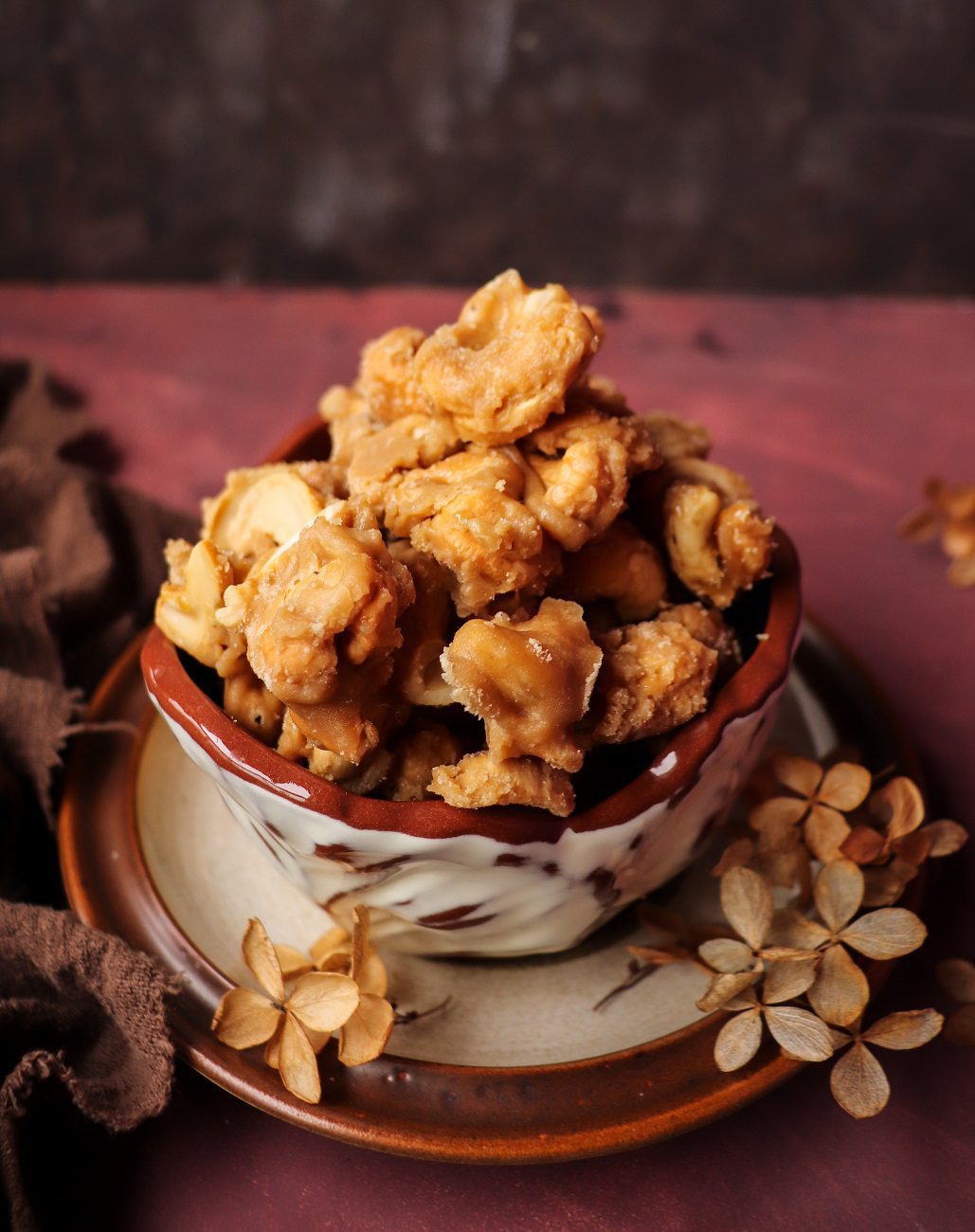 Maple Candied Cashews