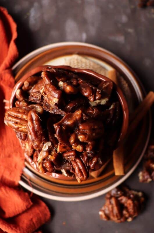 Maple Candied Pecans