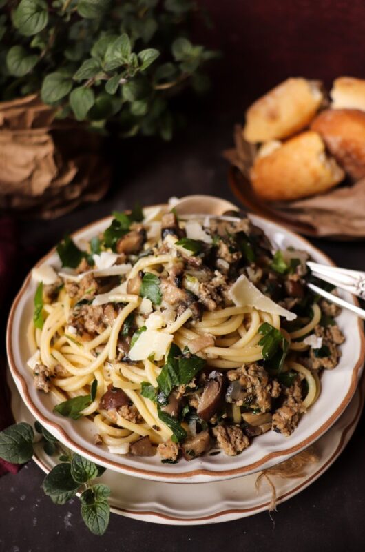 Veal Mushroom Pasta
