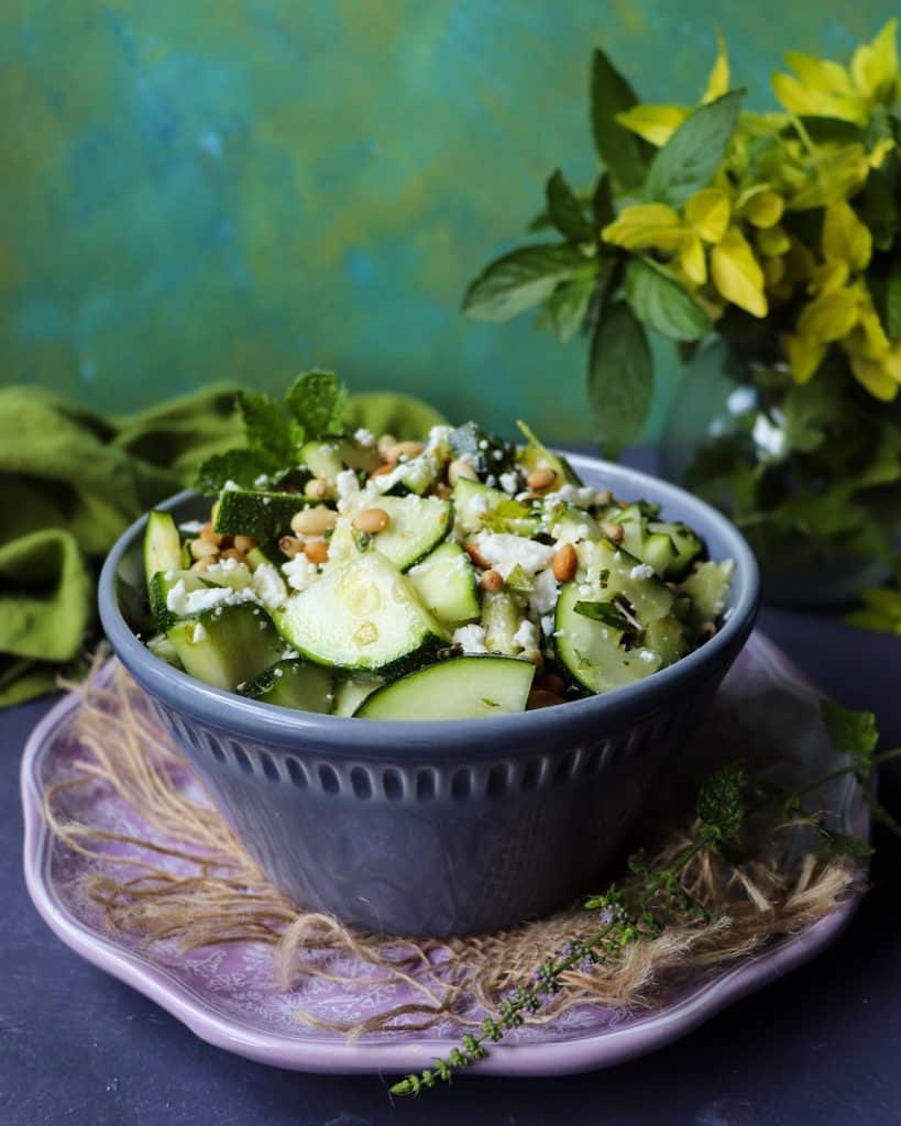 Raw Zucchini Salad