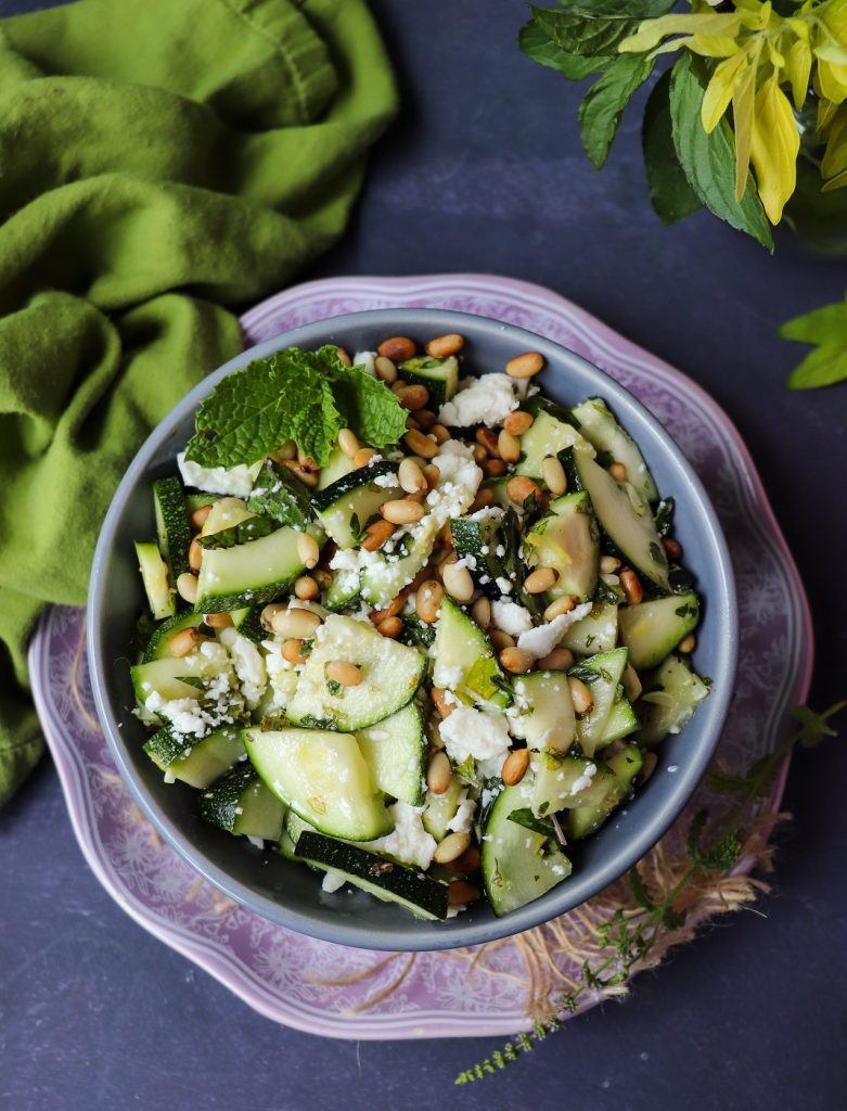 Raw Zucchini Salad