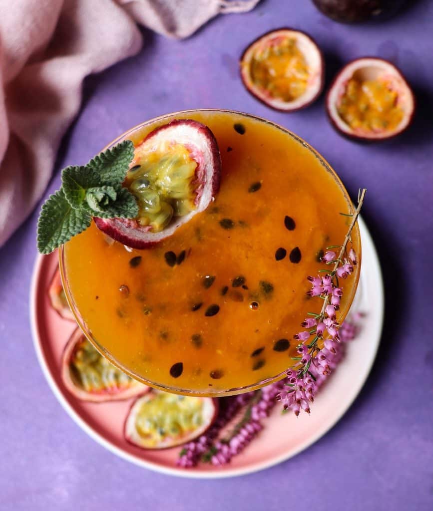 Frozen Mango Passion Fruit Cocktail