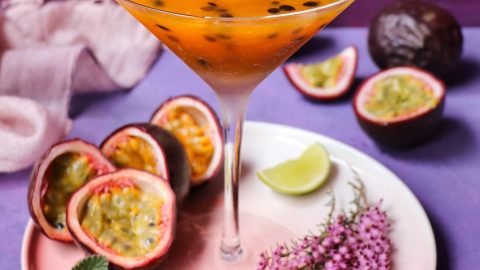 Frozen Mango Passion Fruit Cocktail (Tropical Rum Cocktail)