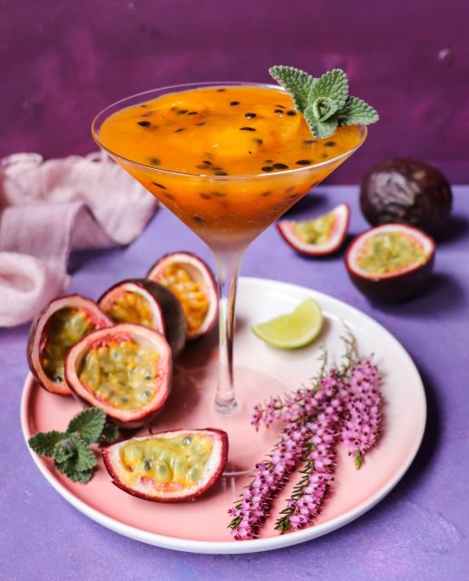 Frozen Mango Passion Fruit Cocktail