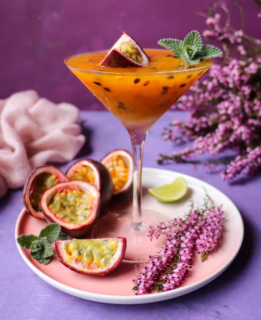 Frozen Mango Passion Fruit Cocktail