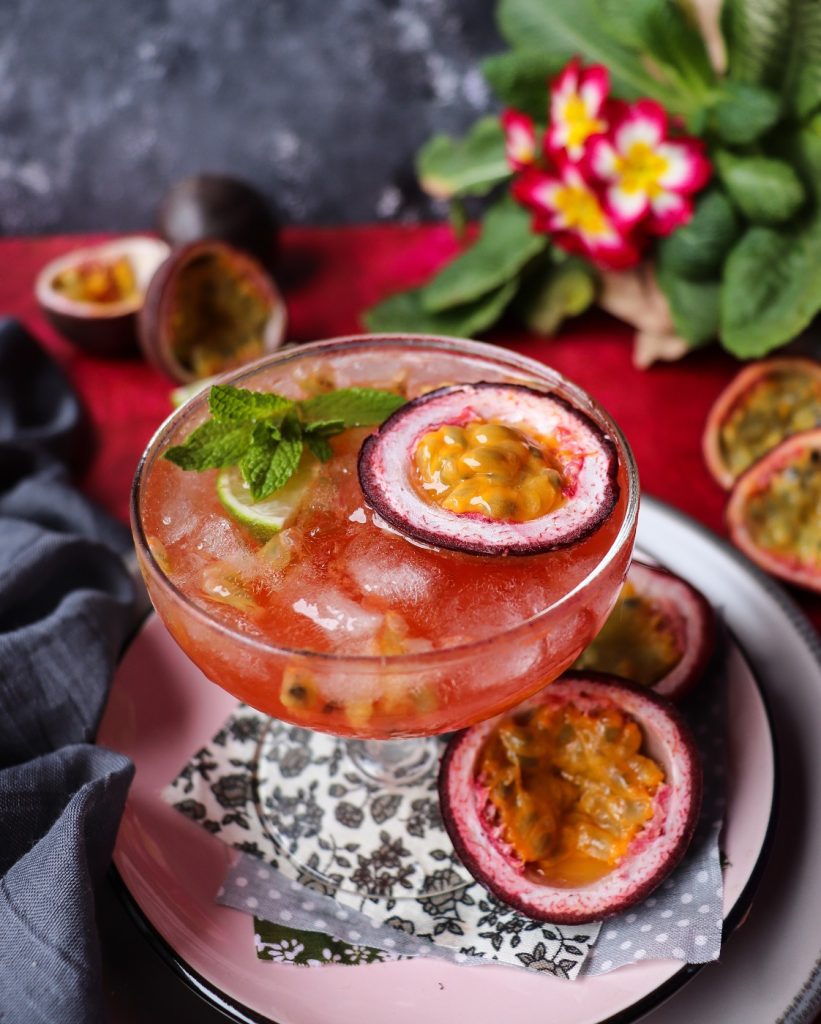Passion Fruit Peach Cocktail
