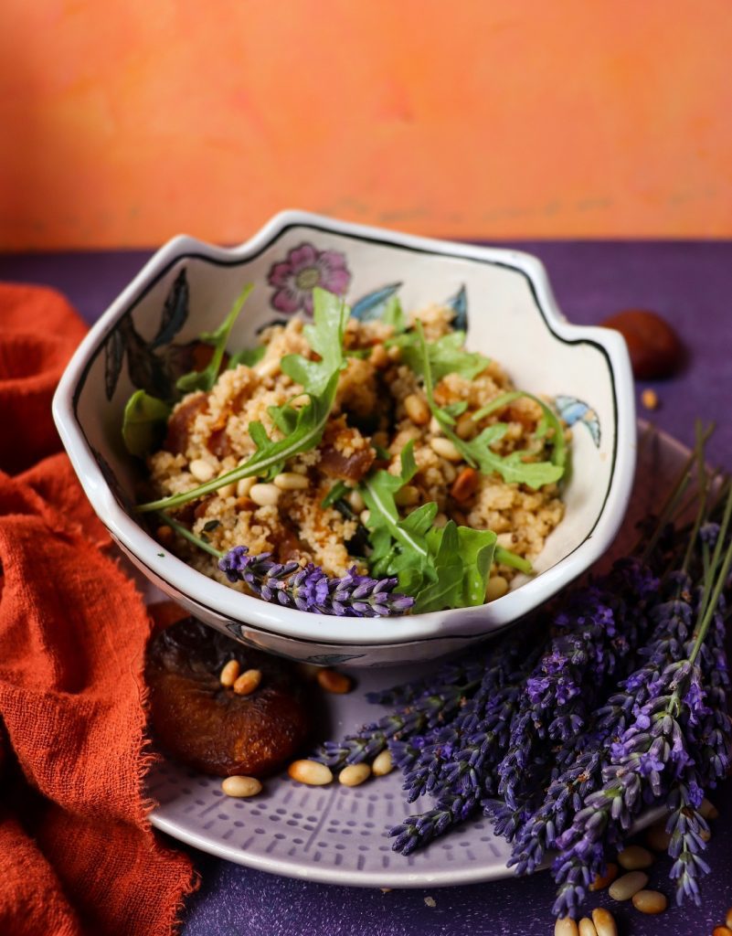 Couscous Salad with Apricots and Lavender