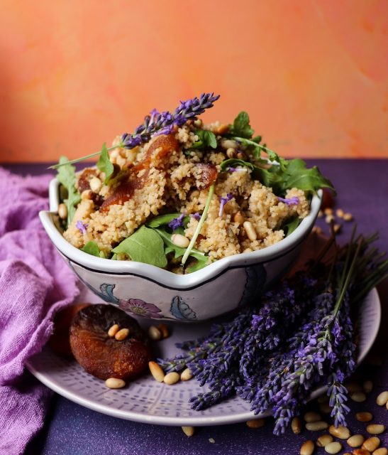 Couscous Salad with Apricots and Lavender