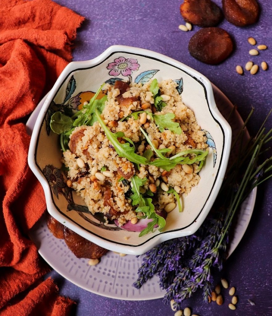 Couscous Salad with Apricots and Lavender