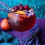 Lavender Peach Raspberry Sangria