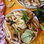 Crêpes with Mojito Sauce