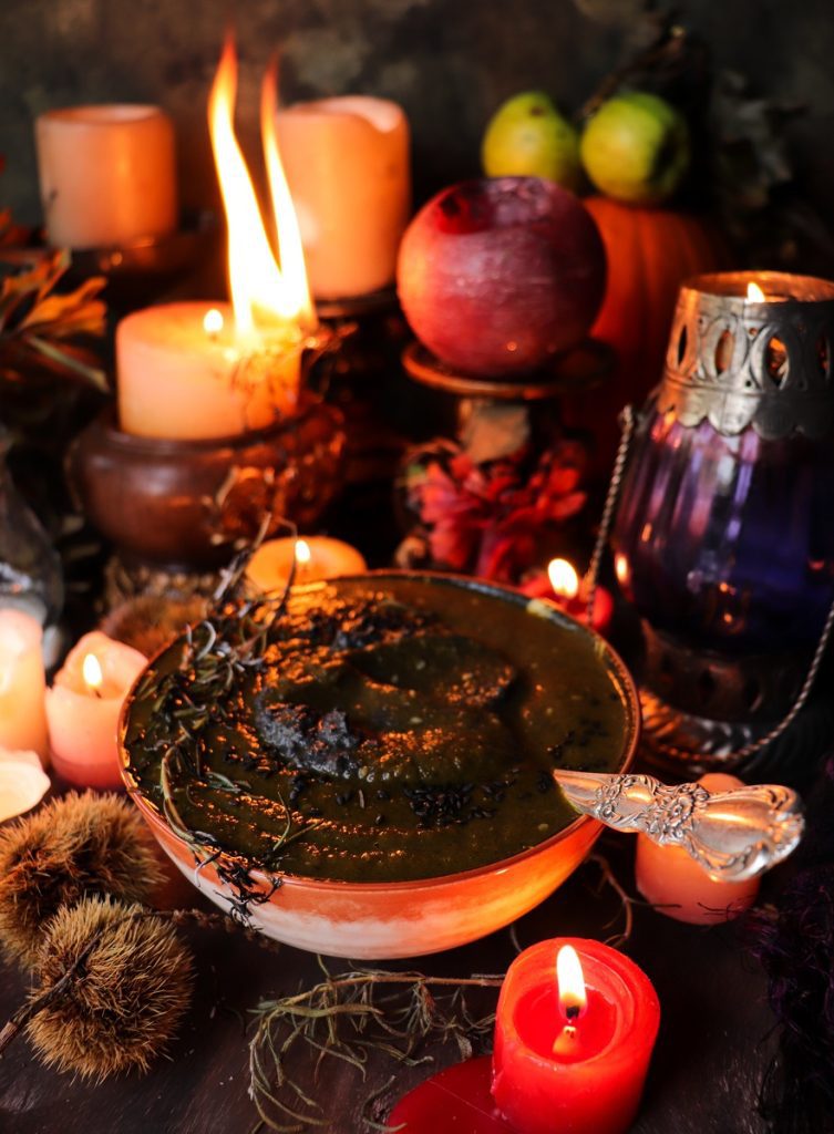 Black Sesame Seed Vegetable Soup