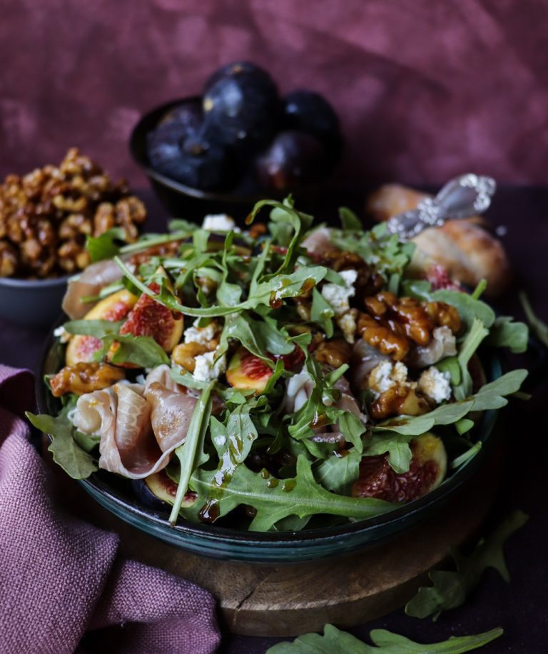 Caramelized Walnut Fig Prosciutto Salad Ben Maclain