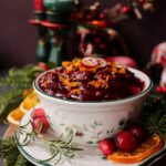 Festive Amaretto Cranberry Sauce for the Holidays