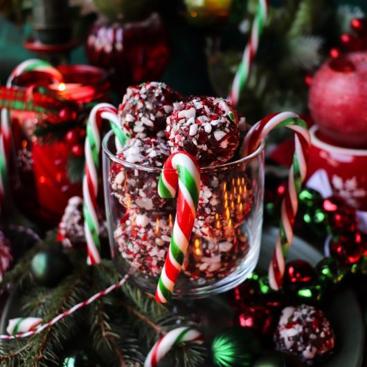 Candy Cane Brigadeiro
