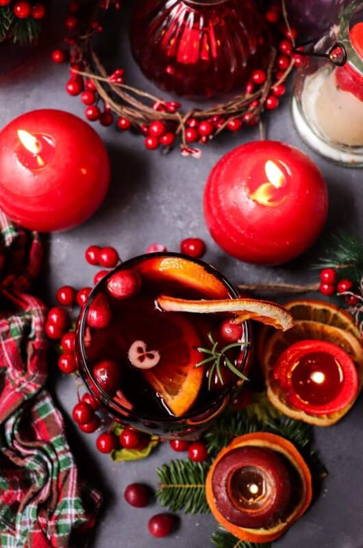 Festive Cranberry Amaretto Sangria for the Holidays