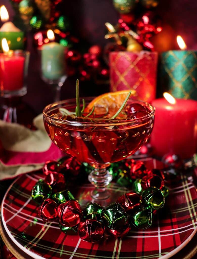 Festive Cranberry Orange Amaretto Cocktail
