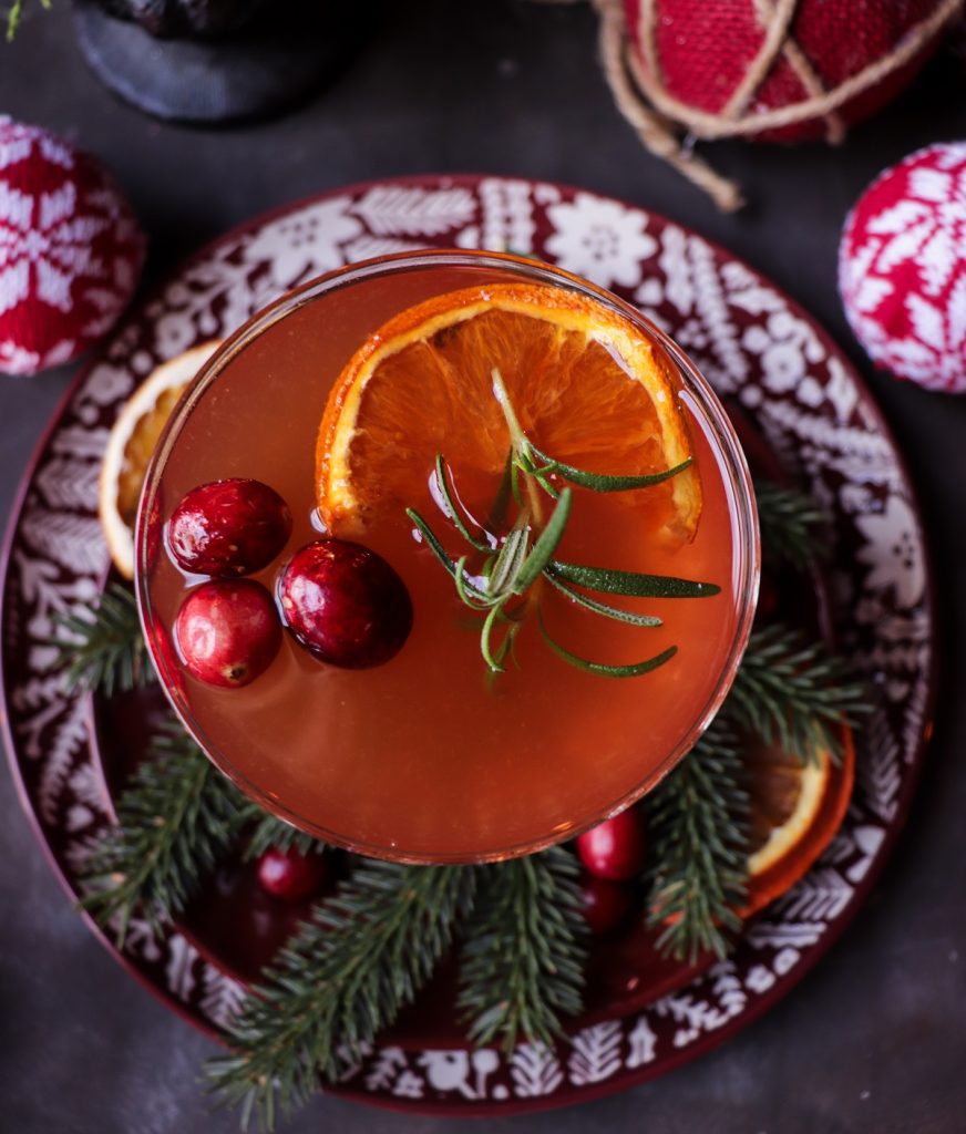 Cranberry Orange Brandy Cocktail