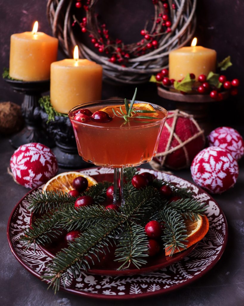 Cranberry Orange Brandy Cocktail
