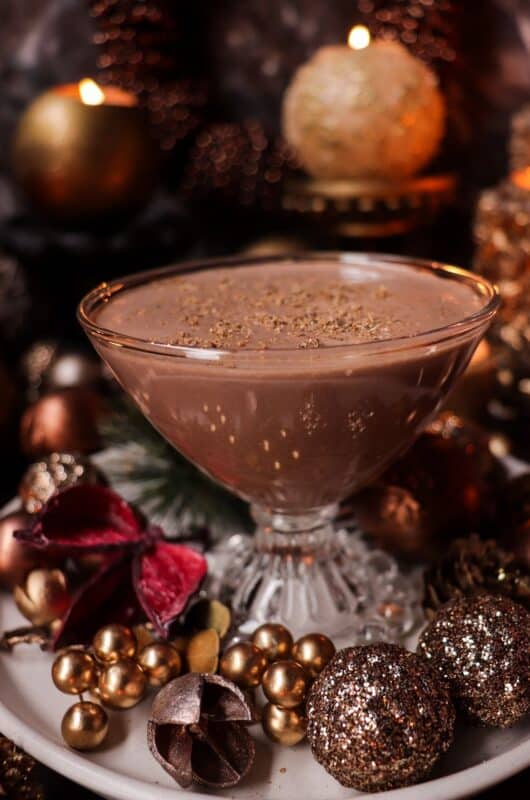 Festive Brandy Alexander Dessert Cocktail