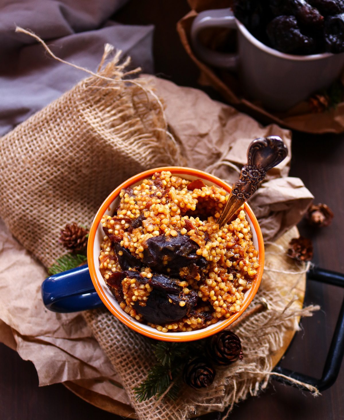Creamy Prune Millet Porridge
