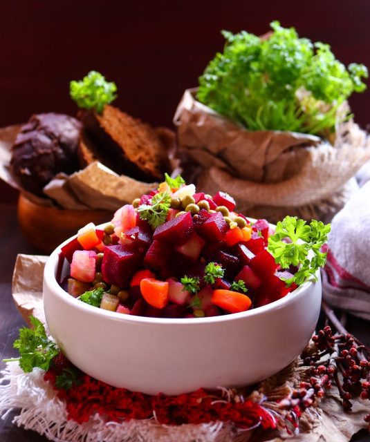 Vinegret Salad (Russian Beetroot Salad)