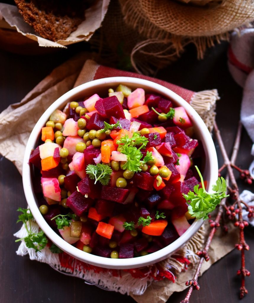Vinegret Salad (Russian Beetroot Salad)