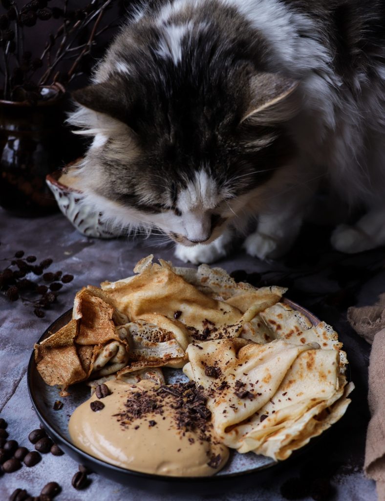 Crêpes with Dulce de Leche, Mascarpone, and Coffee Sauce