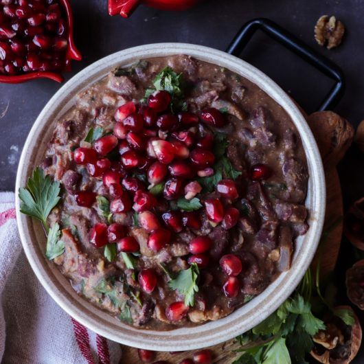 Lobio - Georgian Bean and Walnut Stew