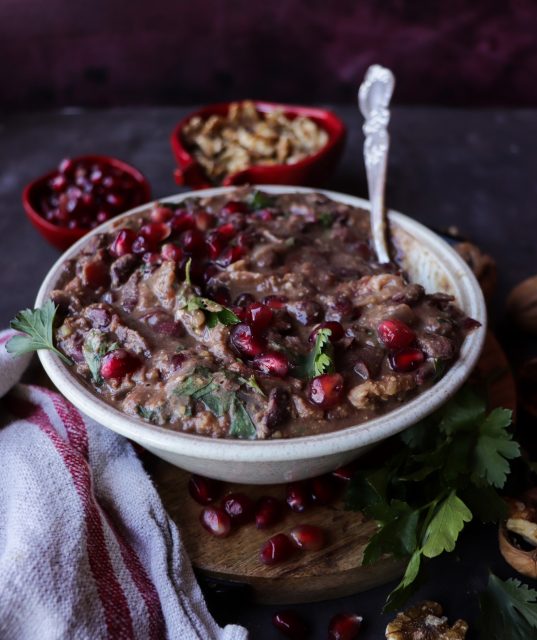 Lobio - Georgian Bean and Walnut Stew