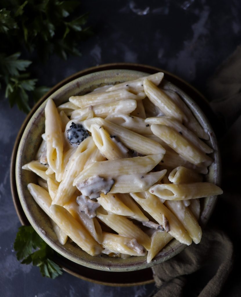 Pasta with Black Truffle Sauce