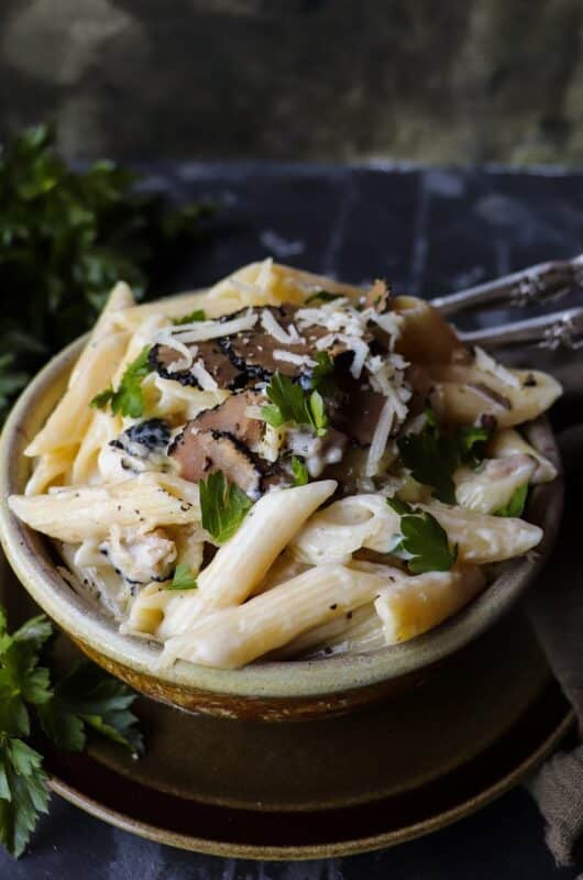 Pasta with Black Truffle Sauce - A Croatian-Inspired Recipe