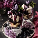 Blueberry Trifle with Lilac Infused Cream