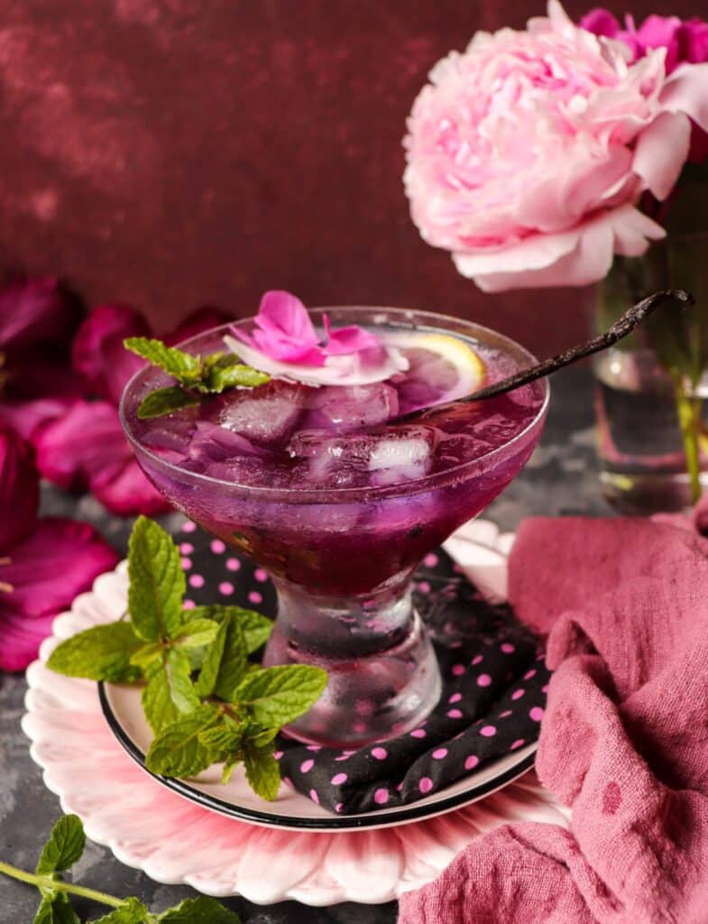 Vanilla Rose Gin Cocktail with Empress 1908