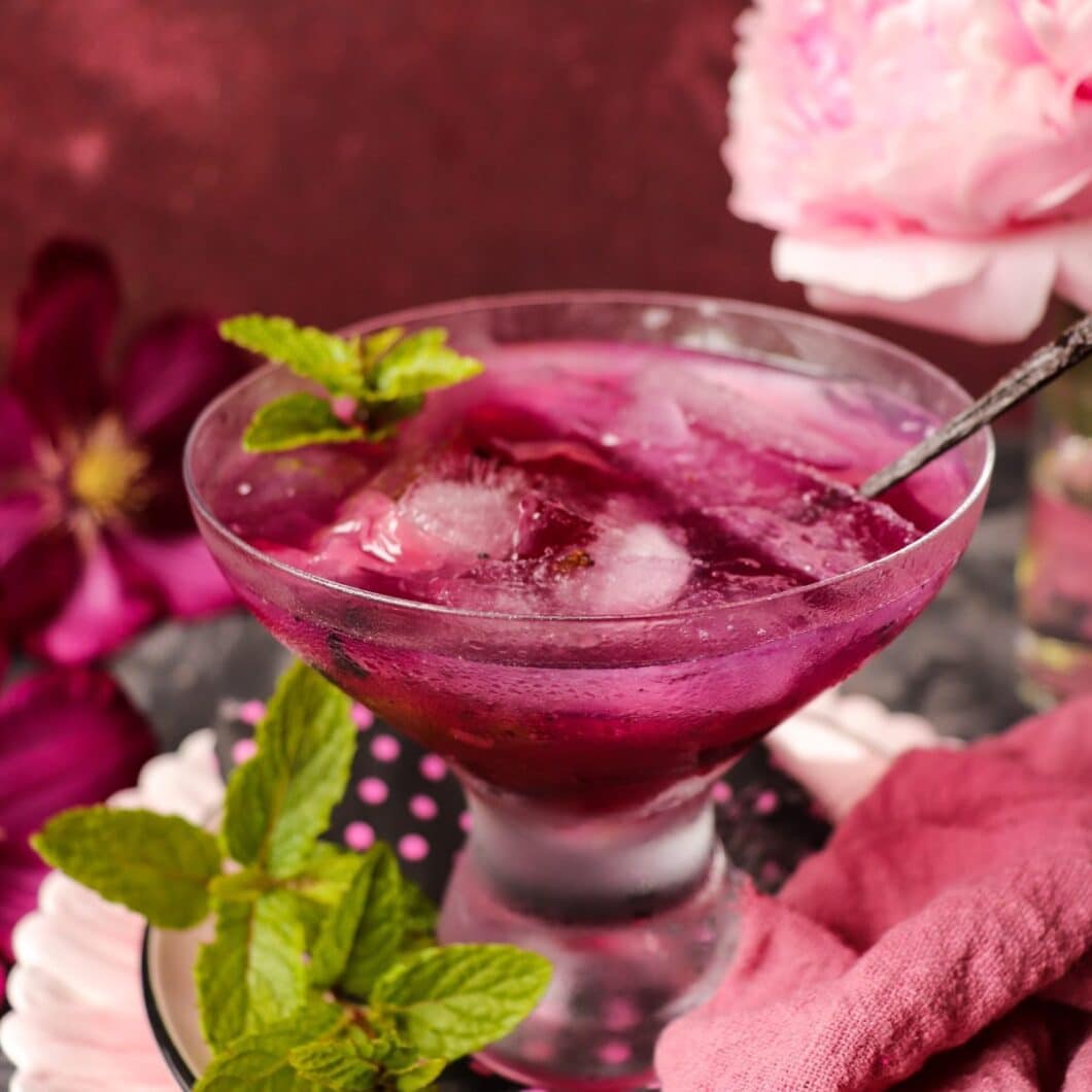 Vanilla Rose Gin Cocktail