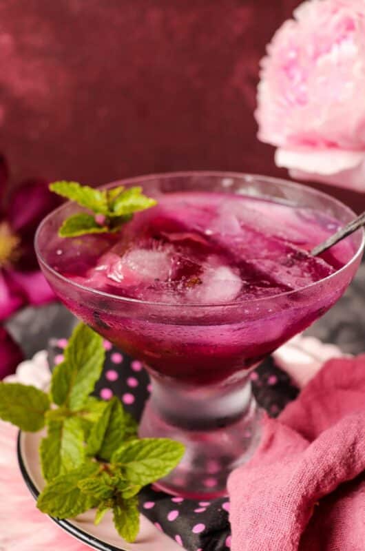 Vanilla Rose Gin Cocktail