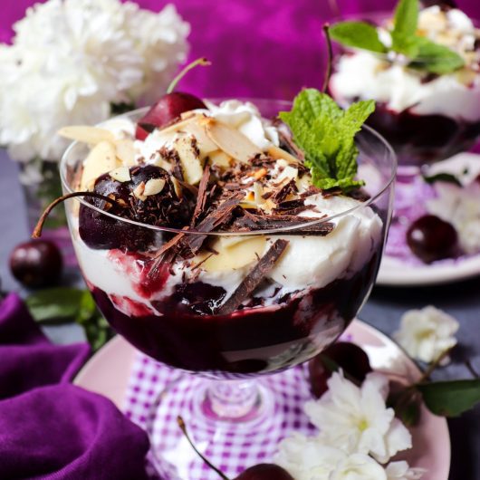 Chocolate Cherry Amaretto Trifle 