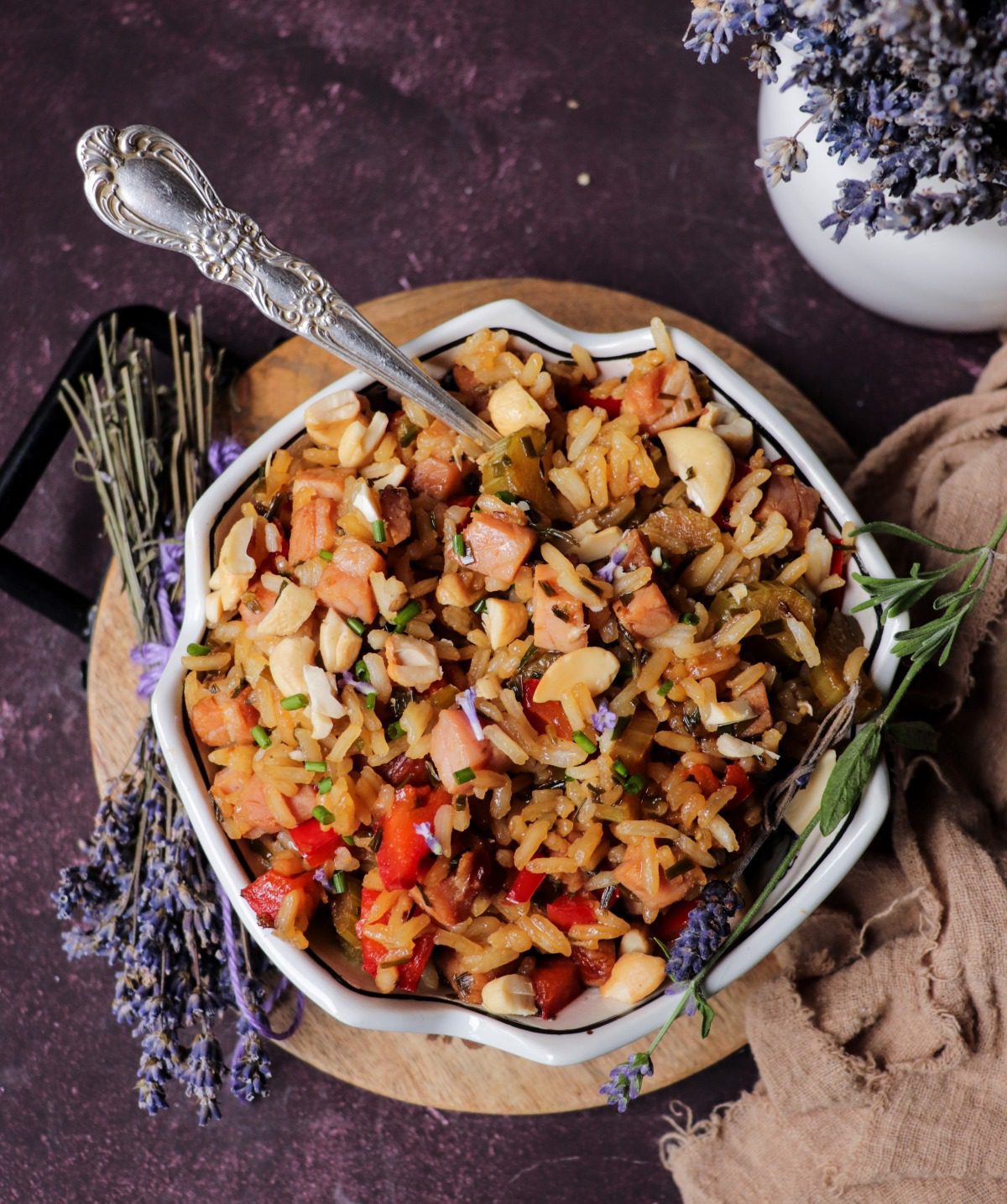Fried Rice with Lavender