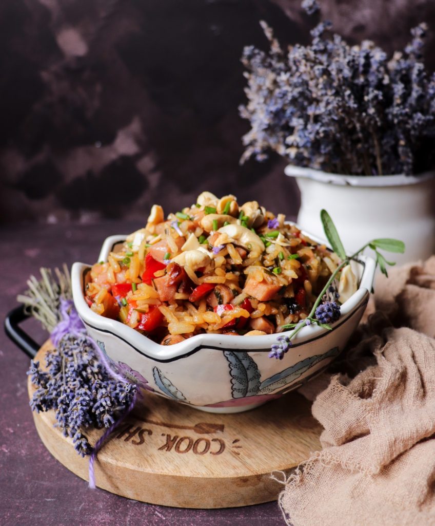 Fried Rice with Lavender