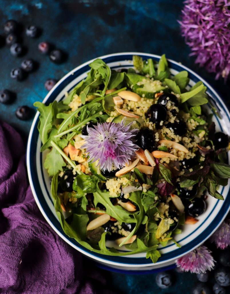 Blueberry Almond Couscous Salad
