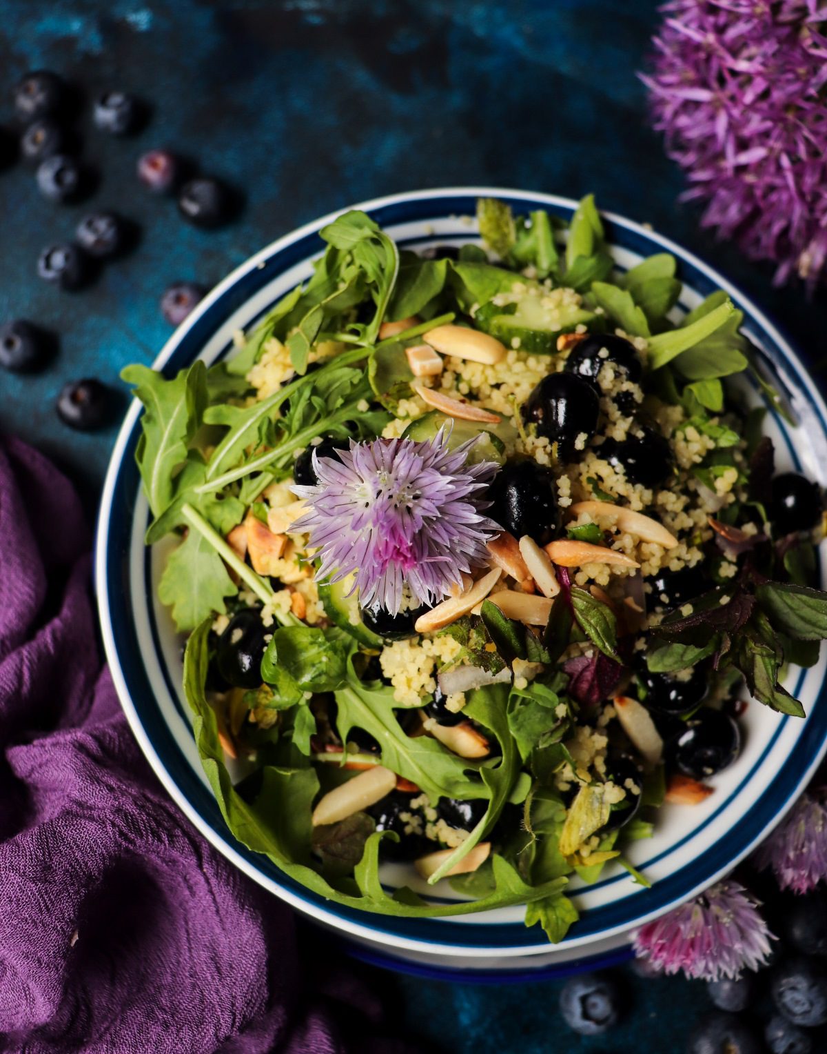 Blueberry Almond Couscous Salad