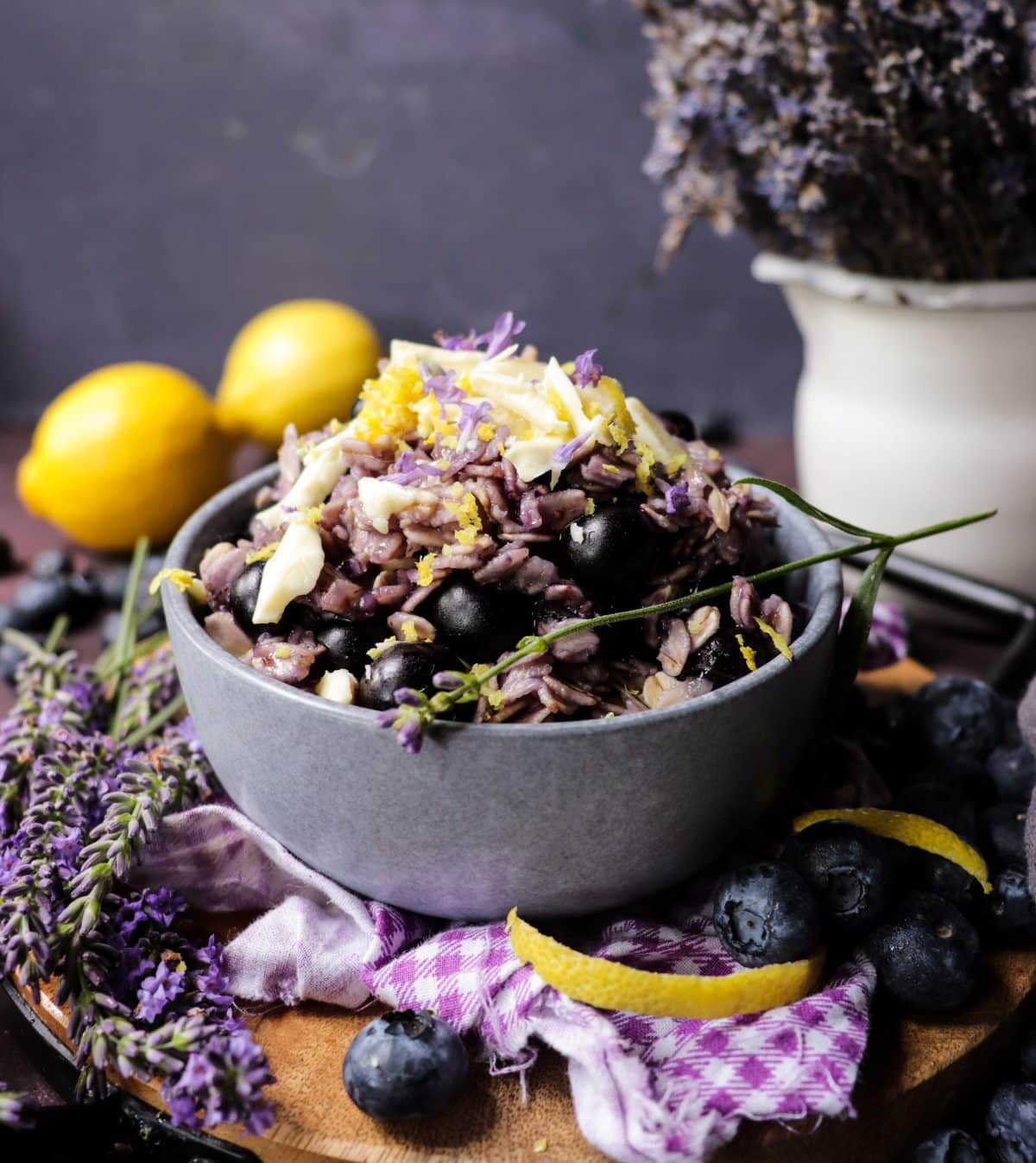 Blueberry Lavender Oatmeal