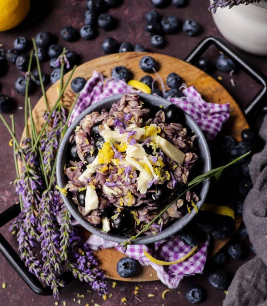 Blueberry Lavender Oatmeal