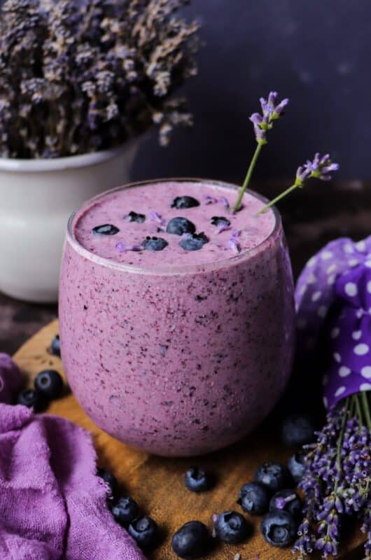Blueberry Lemon Lavender Milkshake