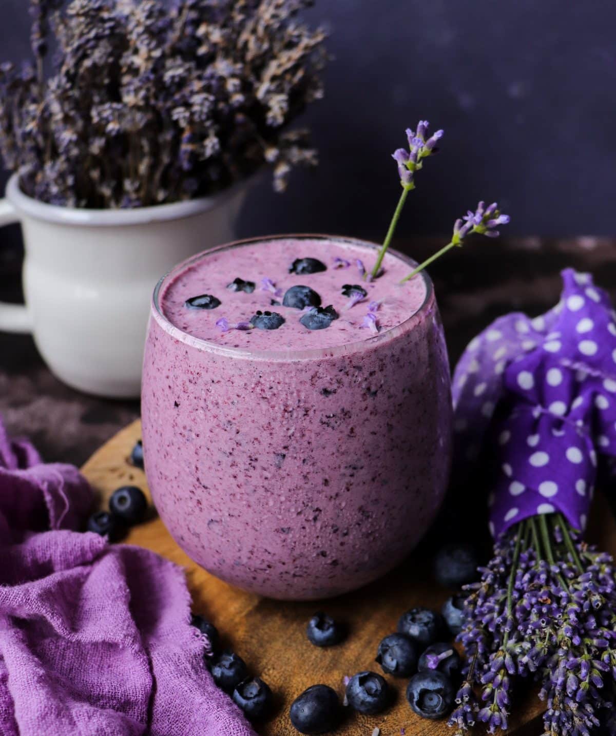 Blueberry Lemon Lavender Milkshake