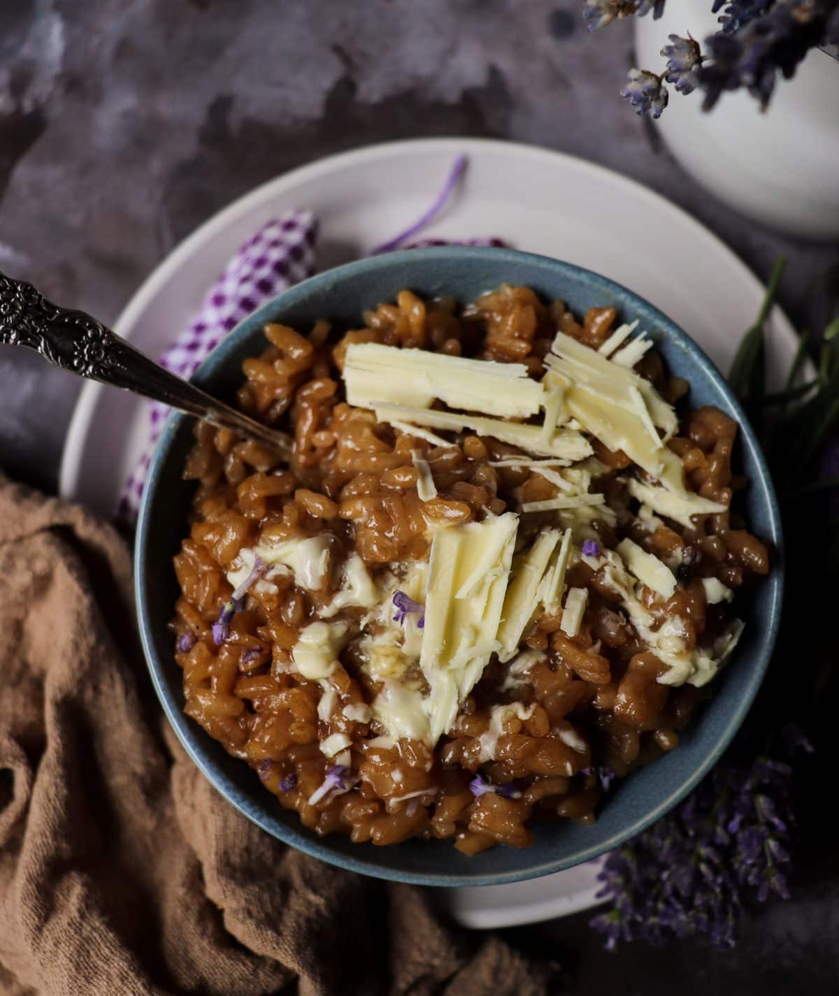 Earl Grey Lavender Dessert Risotto
