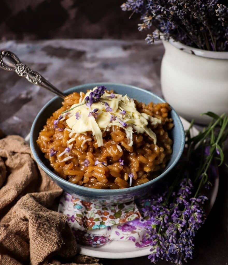 Earl Grey Lavender Dessert Risotto