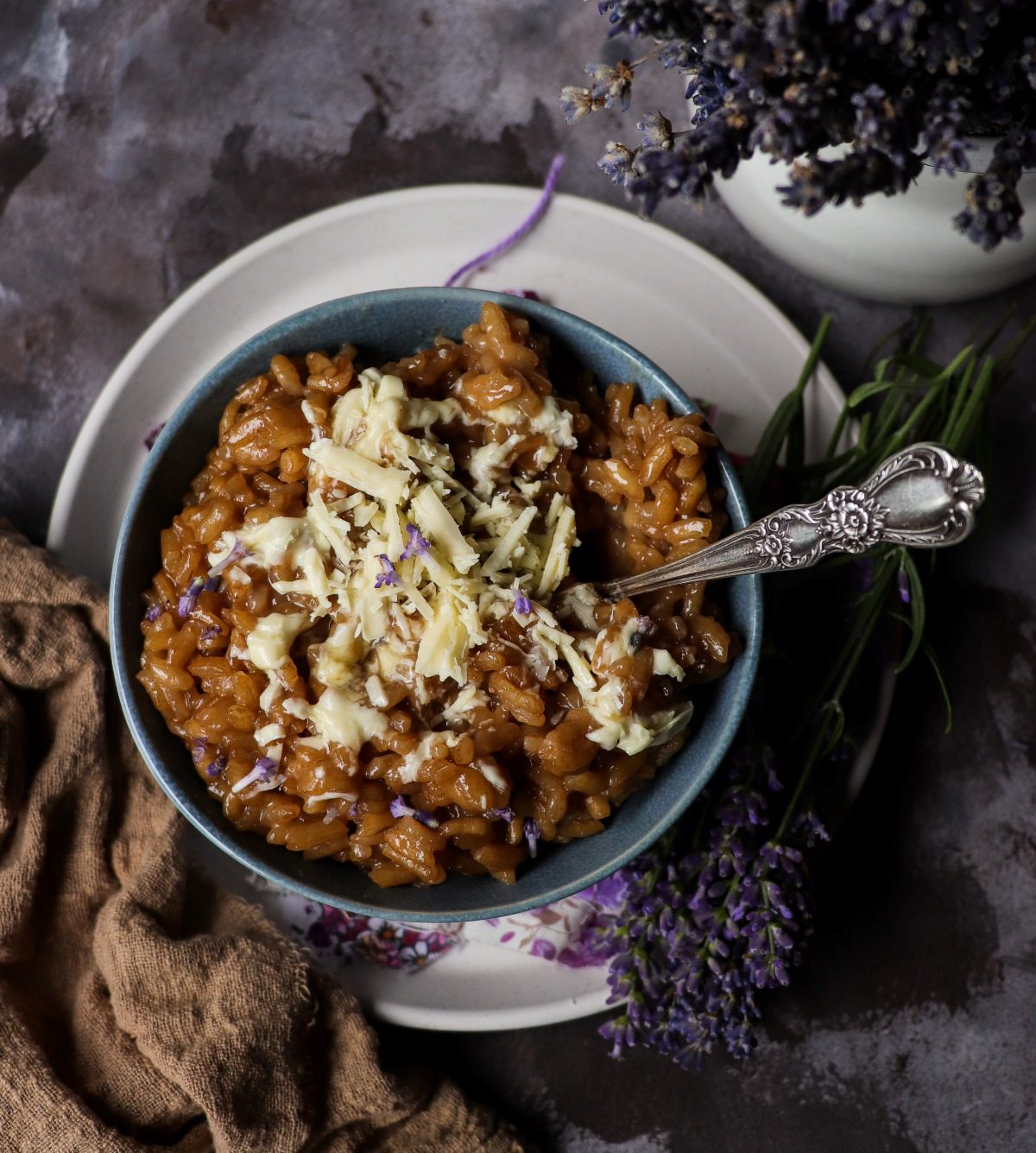Earl Grey Lavender Dessert Risotto