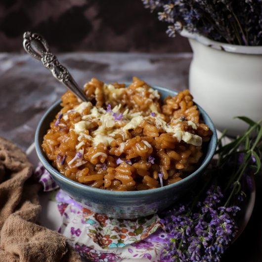Earl Grey Lavender Dessert Risotto