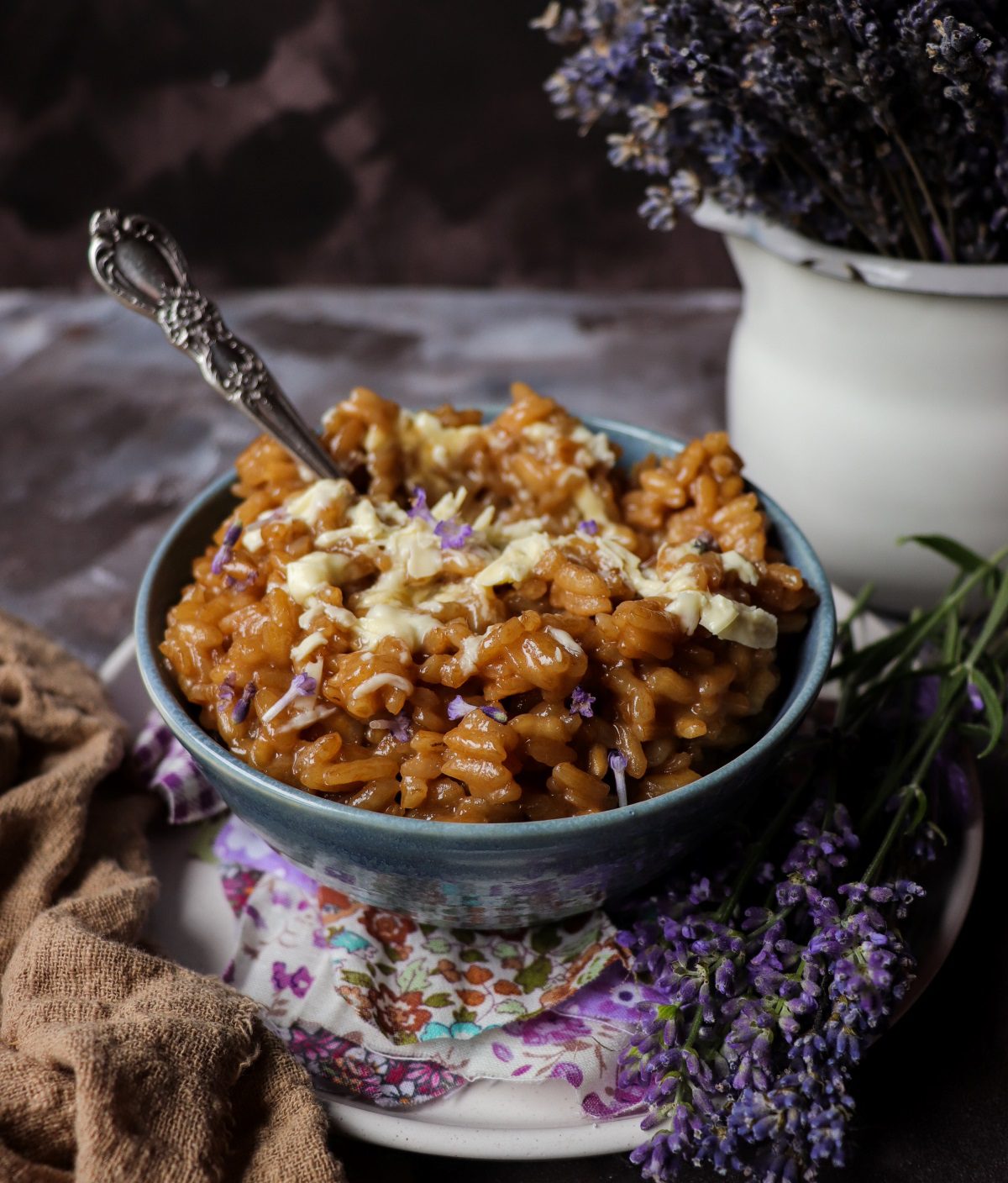 Earl Grey Lavender Dessert Risotto